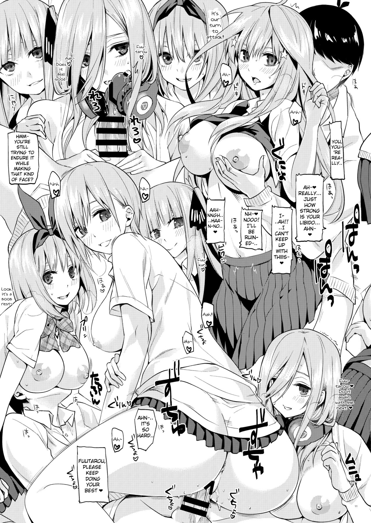 Hentai Manga Comic-Five Fifths -Nakano Quintuplets' Harem END--Read-10